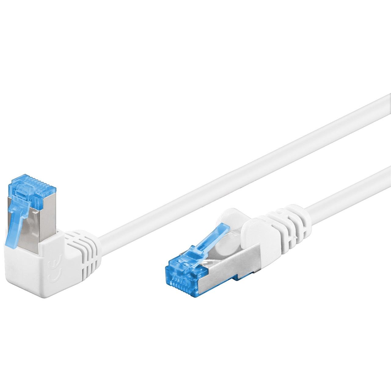 Wentronic 51563 cable de red Blanco 0,5 m Cat6a S/FTP (S-STP)