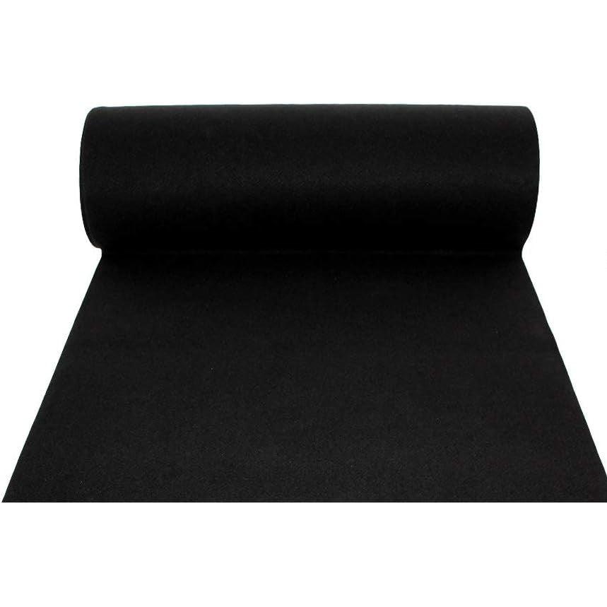 Alfombra de pasillo para uso interior y exterior color negro H 1 x 30 m