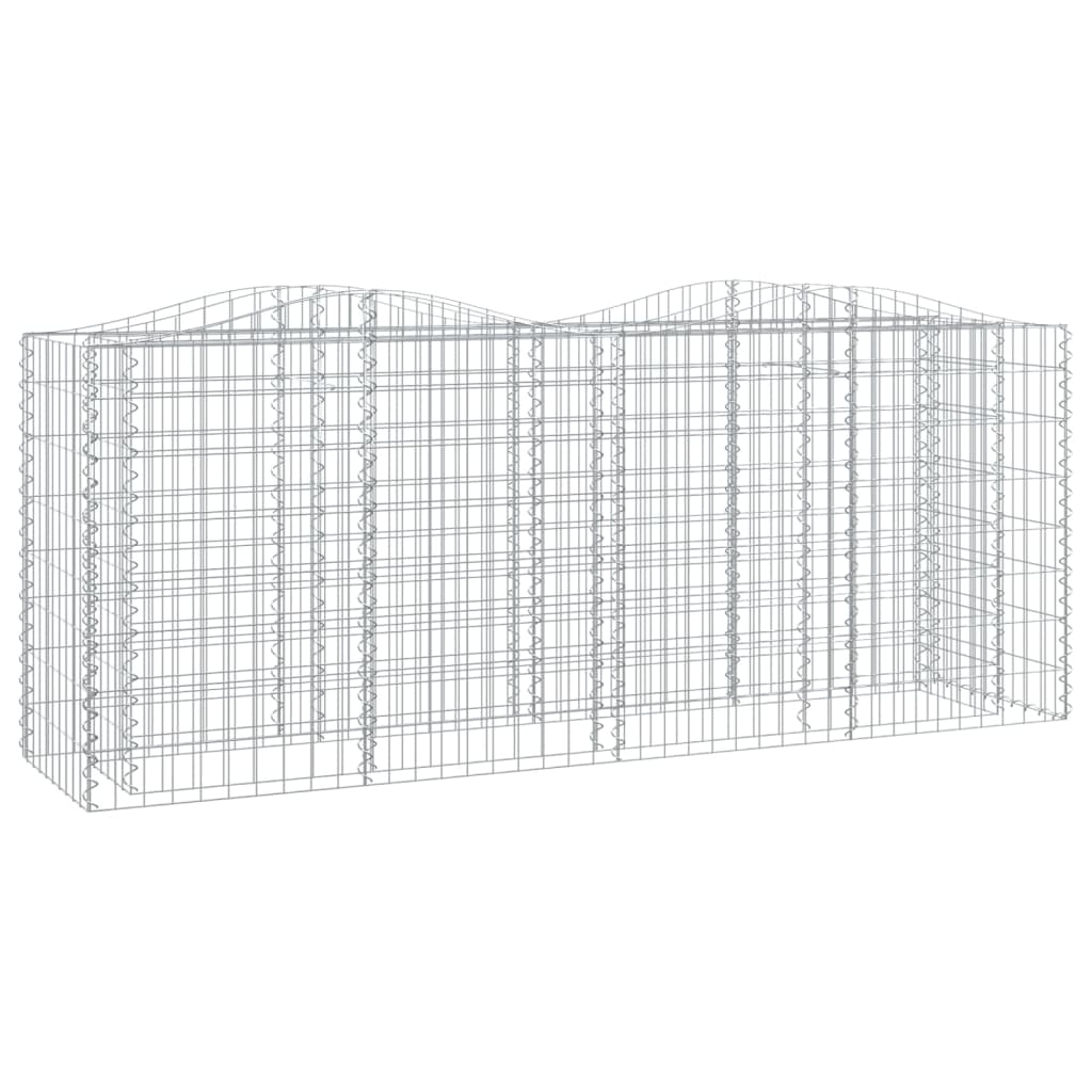 Arriate de Gaviones Forma Arco Vidaxl Hierro Galvanizado