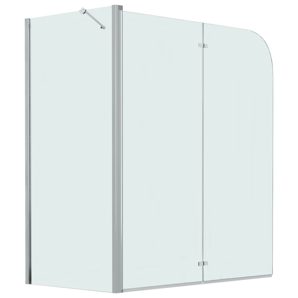 vidaXL Mampara de ducha plegable ESG 120x68x130 cm