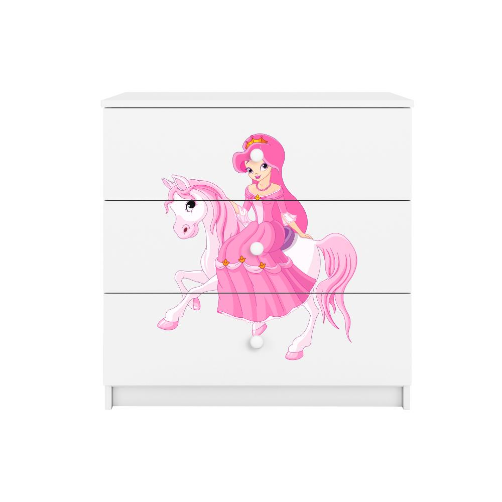 Cómoda Kocot Kids BabyDreams Princess on Horse White