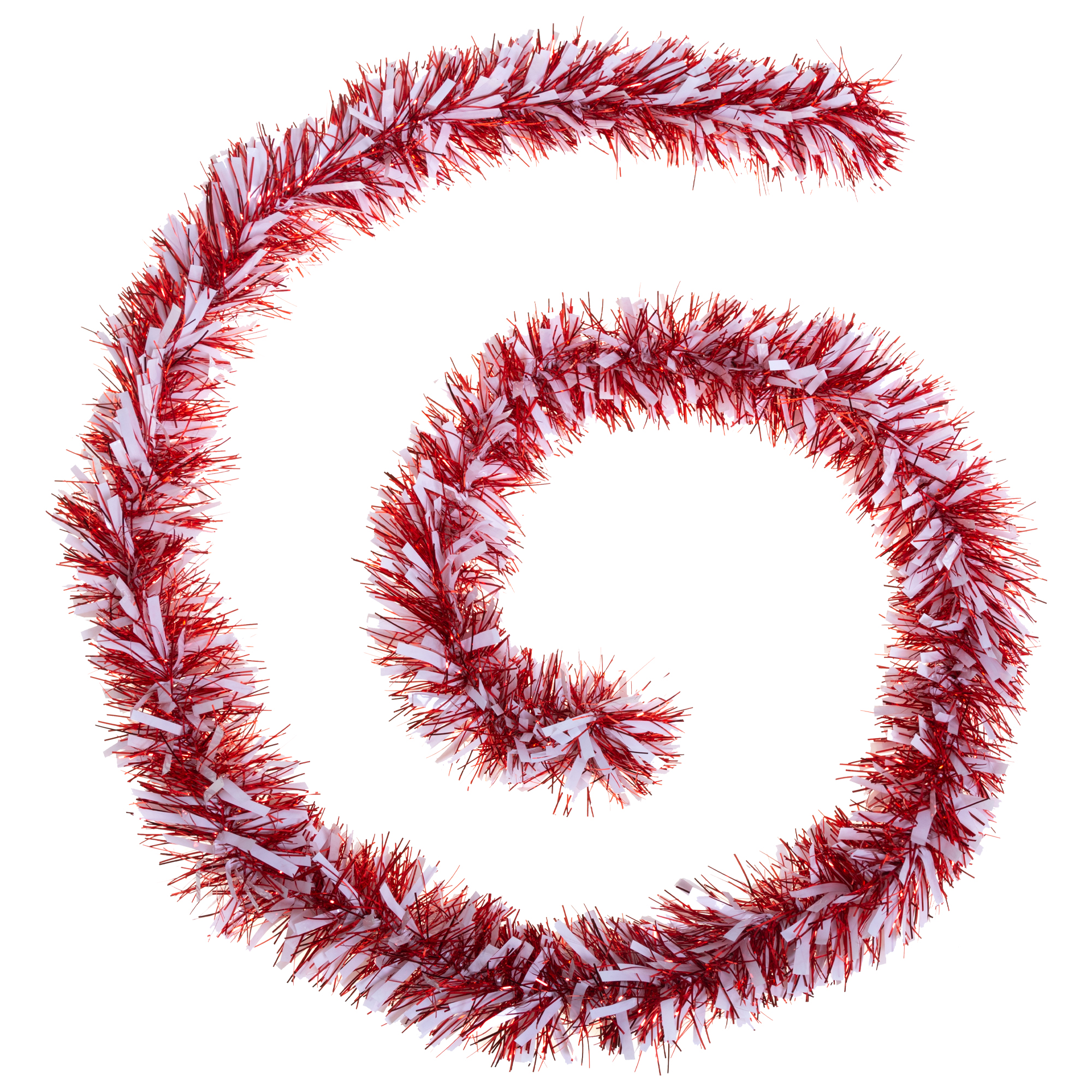 Atmosphera Guirnalda Navidad Blanca Roja 2m - Decoración Navideña Adaptable