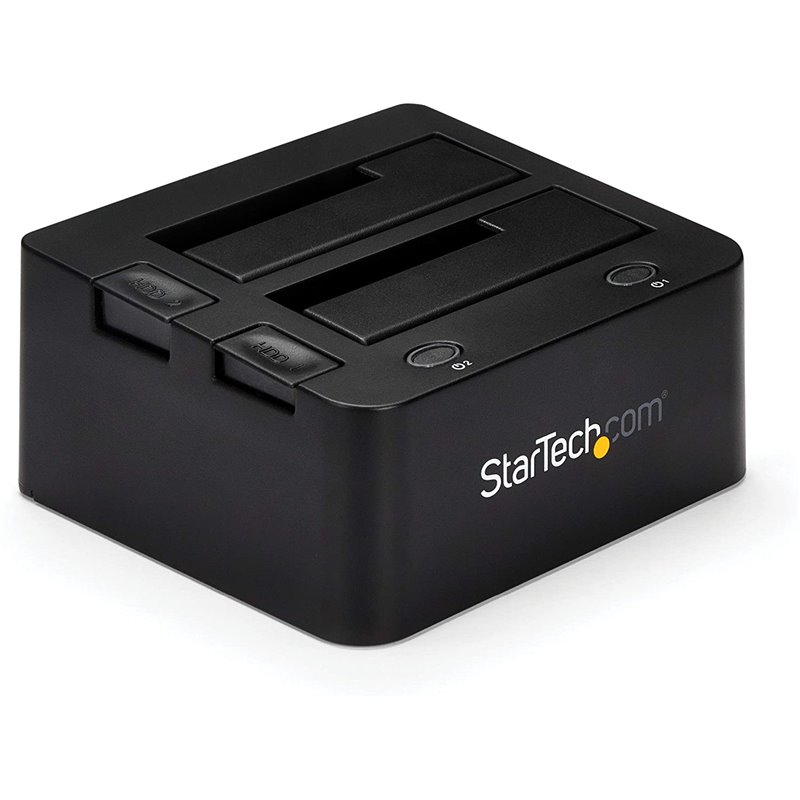 Startech Base Dock SATA USB 3.0 Duplicador de Disco con UASP, Negro