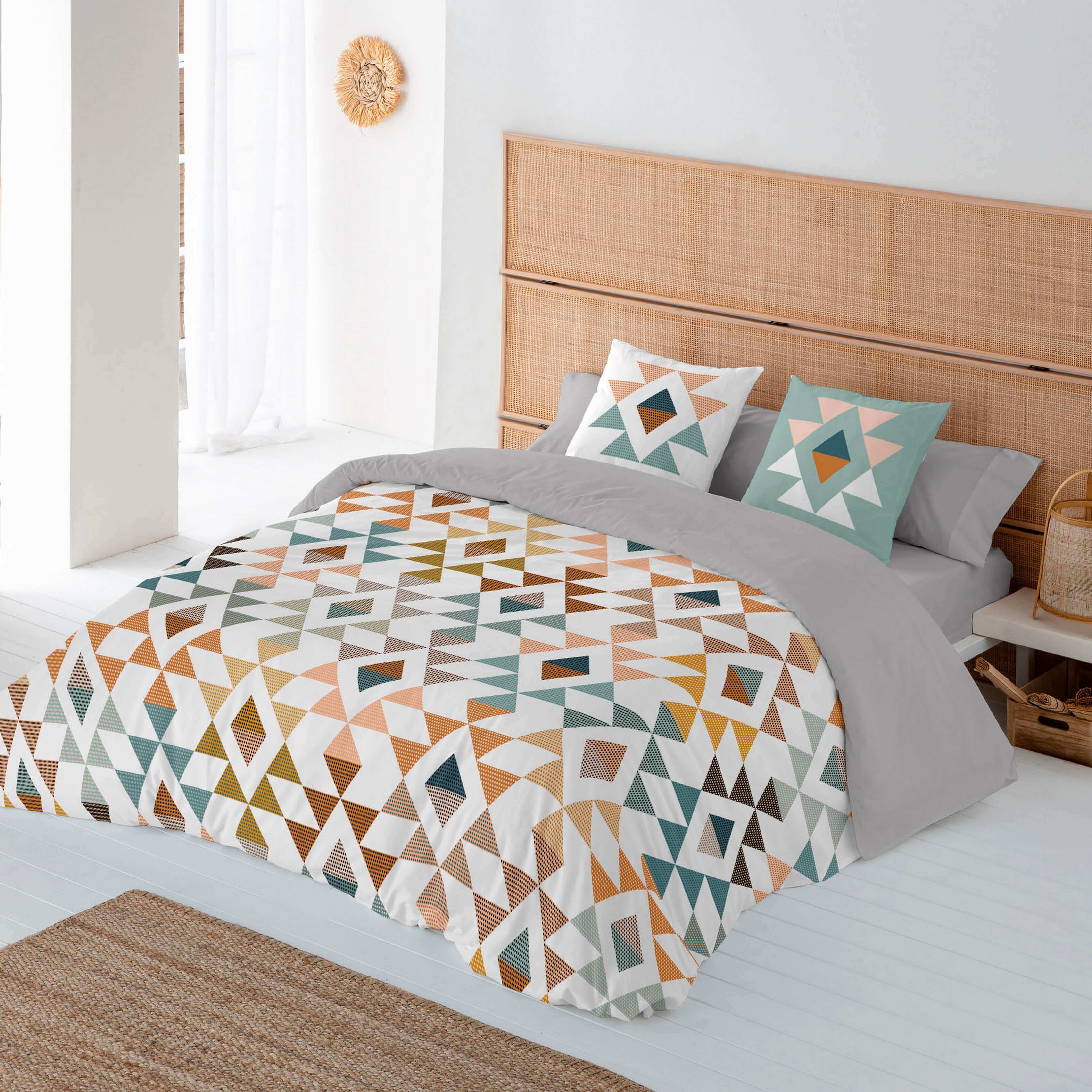 ICEHOME - Funda Nórdica Estampada 100% Algodón Extrasuave - Juego de Cama 2/3 Piezas Funda de Edredón y 1 o 2 Fundas de Almohada - Cama 90/135/150/180 - Fabricado en España