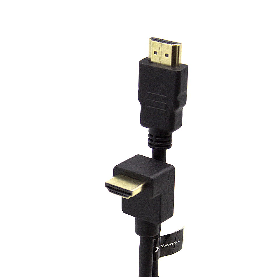 Phoenix Technologies Cable HDMI 2.0 4K 1.8 Metros con Conector 90º