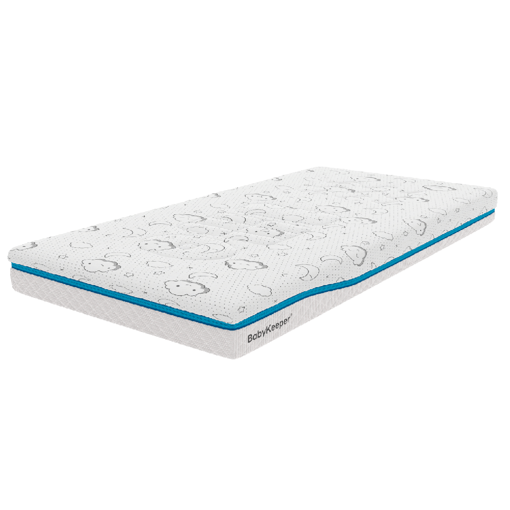 Baby Keeper Colchón de Cuna Bebé  PRObiotics 50x80x12cm Previene la Plagiocefalia Previene la Muerte Subita Producto Sanitario Respetuoso con la Piel Reduce Sintomas de Piel Atópica