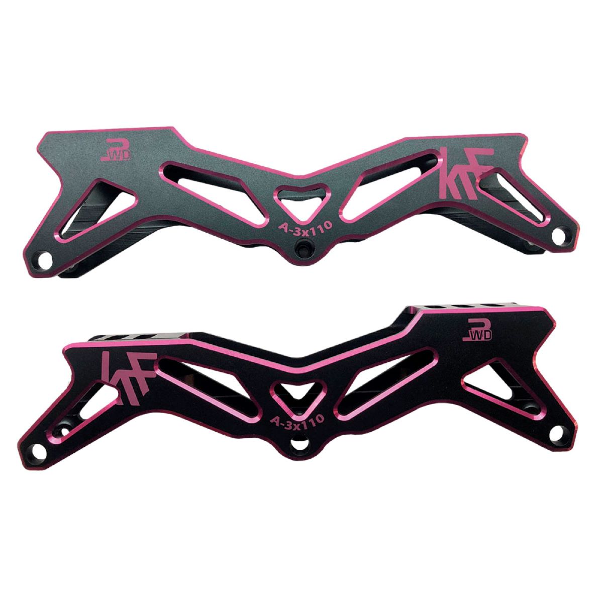 GUÍA PARA PATINES 3x110 NEGRO/ROSA 255MM 2 UDS