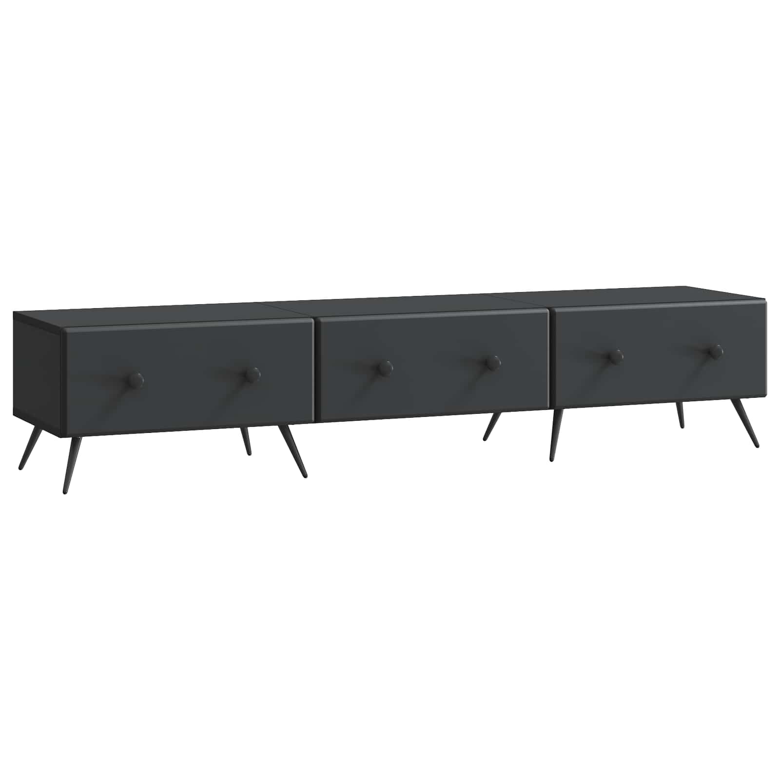 vidaXL Mueble de TV con cajón 147 x 34,5 x 30 cm Madera de Ingeniería Multicolor