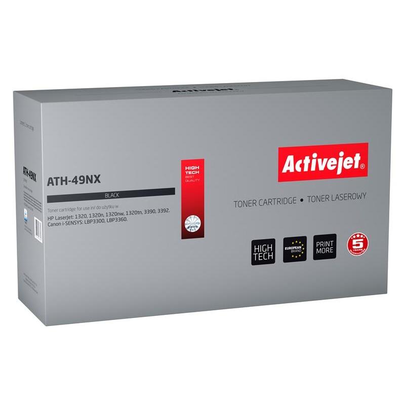 ActiveJet ATH-49NX Black Toner Cartridge for HP LaserJet and Canon i-SENSYS, 6000 pages, compatible with multiple models, 1 piece.