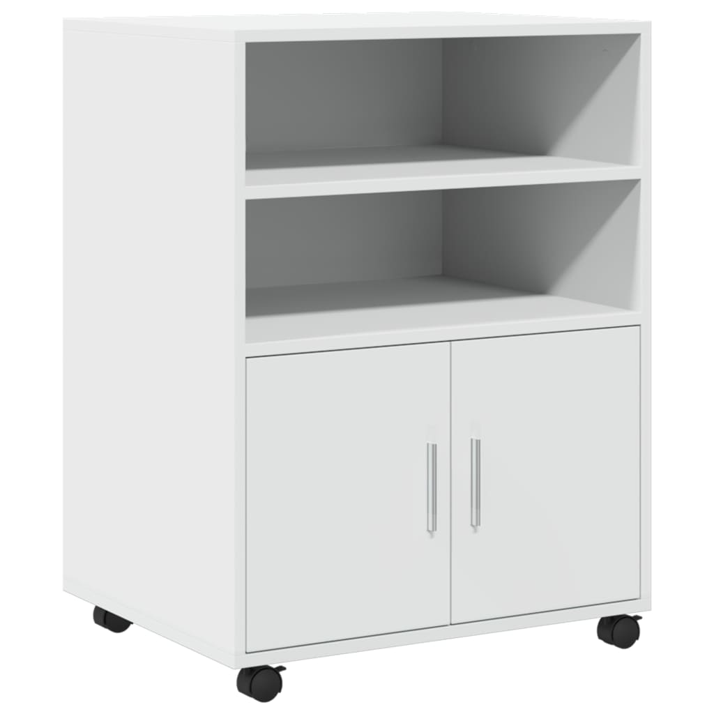 vidaXL Armario con Ruedas Archivador Almacenamiento Oficina Madera Ingeniería 60x48x81 cm