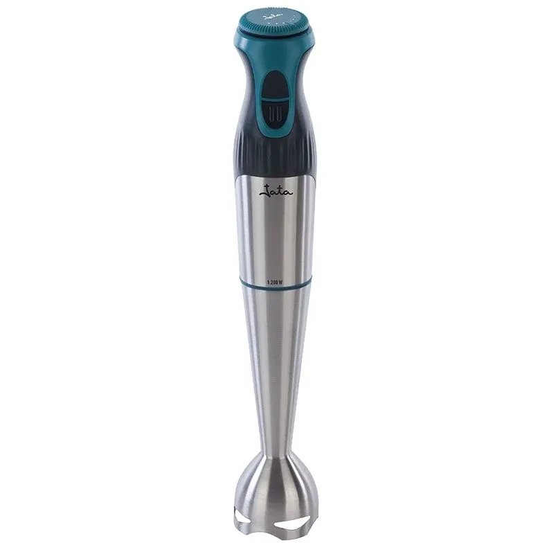 Jata - Batidora de brazo BT159 INOX 1200 W con diseño ergonómico y acabado inoxidable para cocina diaria, incluye recipiente mezclador