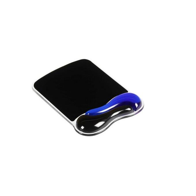 Kensington Duo Gel Mouse Wristrest Wave - Alfombrilla de ratón con apoyamuñecas - negro, azul 62401