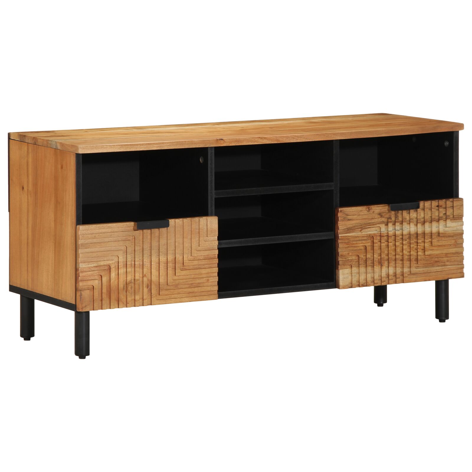 Gabinete para TV vidaXL 100x33,5x46 cm Madera maciza de Acacia