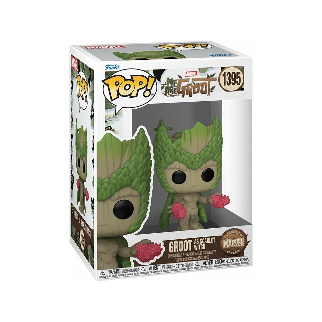 Funko Pop Marvel We Are Groot Figura Groot como Bruja Escarlata con Cabeza Oscilante 79518