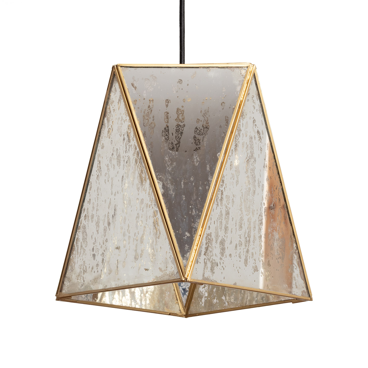 Ledkia Lámpara Colgante Metal y Cristal Mattina ILUZZIA Dorado