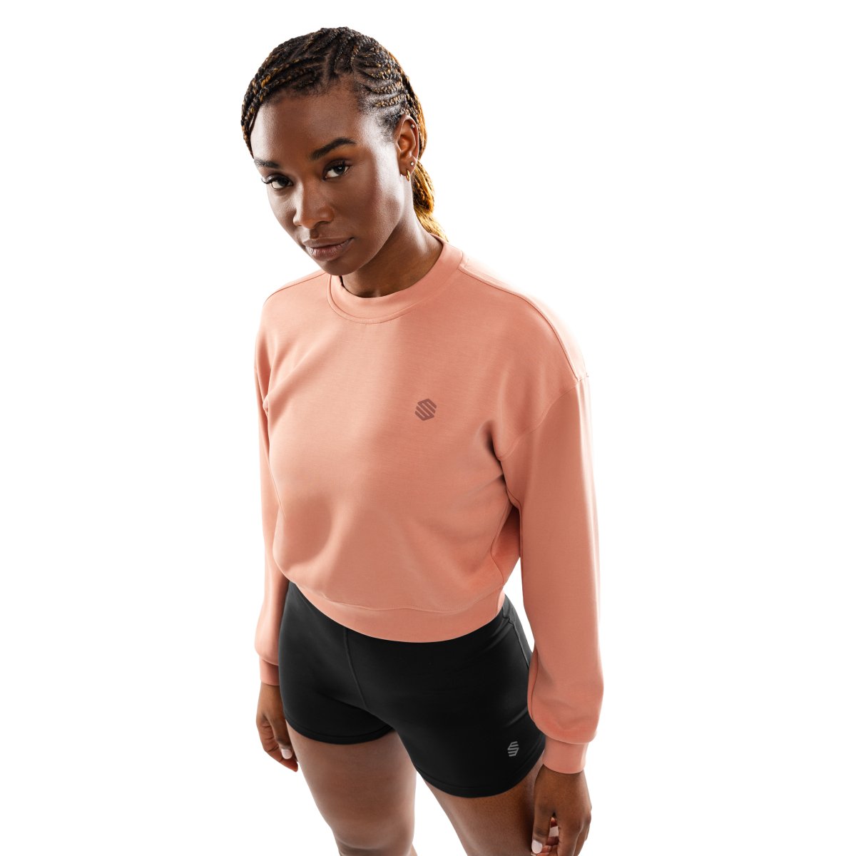 SIROKO - Sudadera Crop Entreamiento Gym & Trainning Mujer_