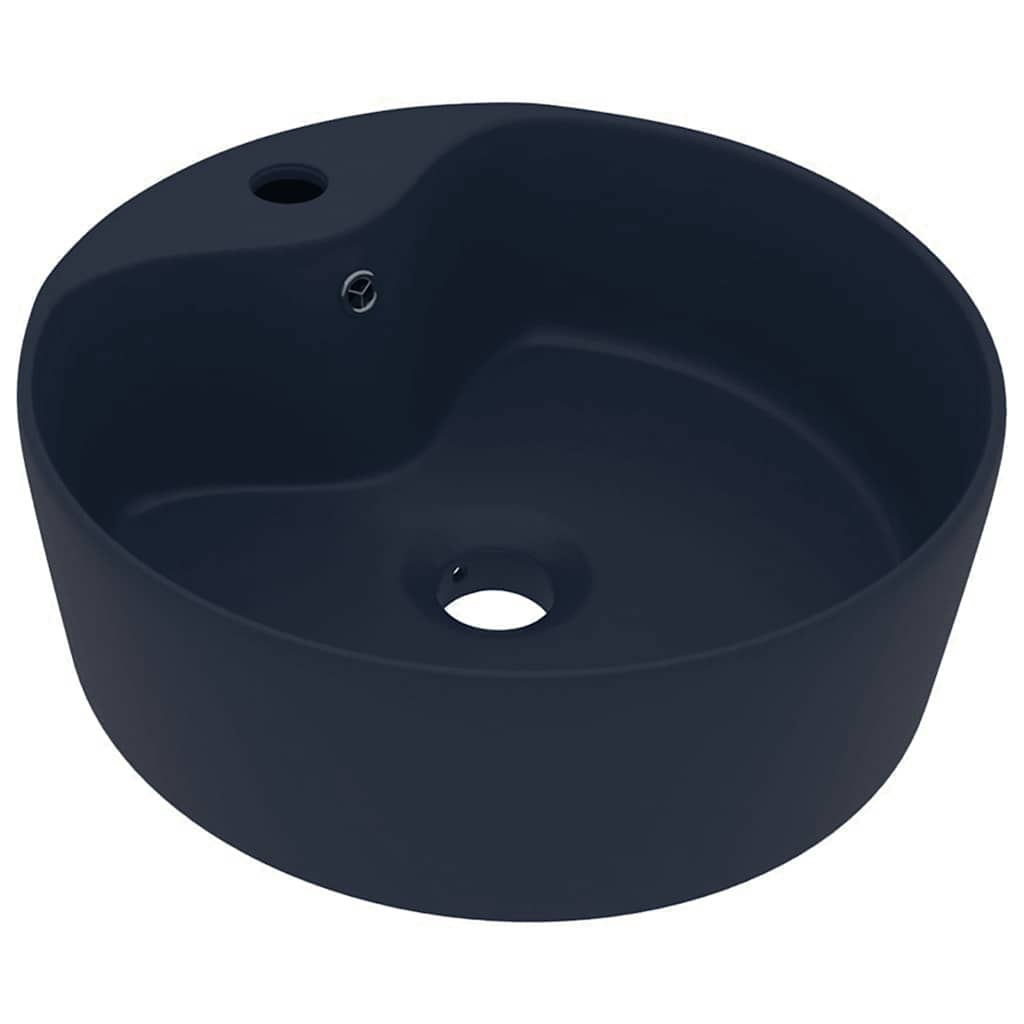 vidaXL Lavabo Lujoso y Rebosadero Cerámica 36x13 cm Aseo Inodoro Multicolor