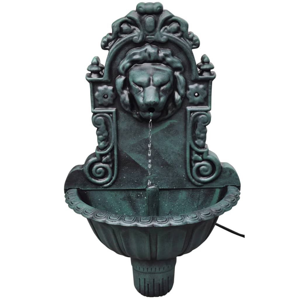 vidaXL Fuente de pared diseño cabeza de león