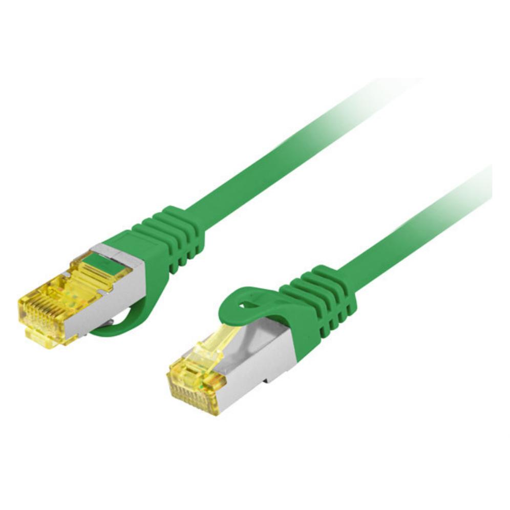 CABLE DE RED LANBERG LATIGUILLO CAT.6A S/FTP LSZH CU 2M VERDE FLUKE PASSED