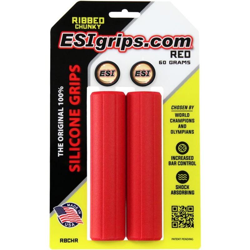 EsiGrips Puños Chunky Ribbed Rojo EsiGrips Puños Chunky Ribbed Rojo ESIGRIPS de ciclismo para bicicleta