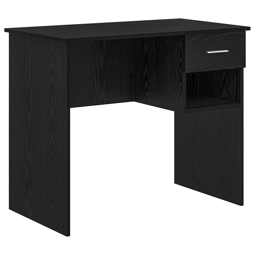 vidaXL Escritorio Roble Negro 90 x 49 x 75 cm Madera de ingeniería