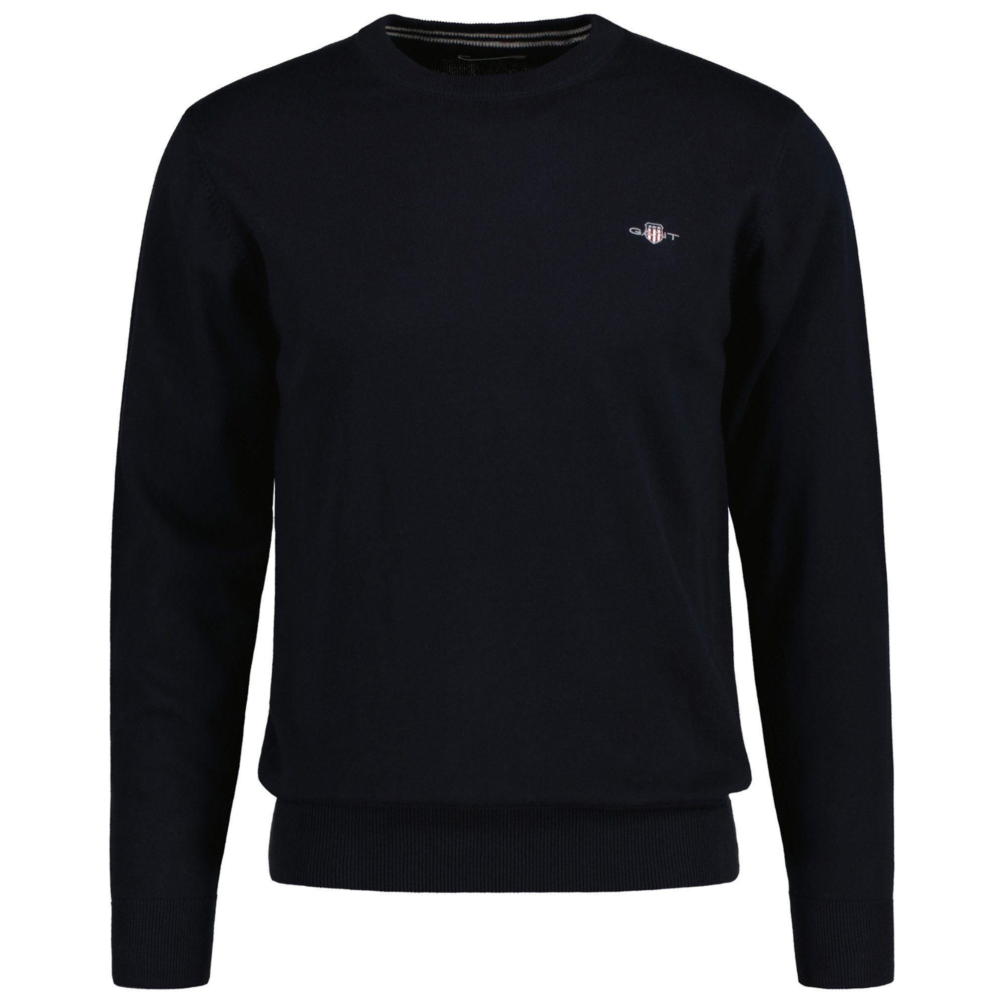 GANT Jersey Hombre - CLASSIC COTTON C-NECK, jersey de punto, cuello redondo, algodón CLASSIC COTTON C-NECK