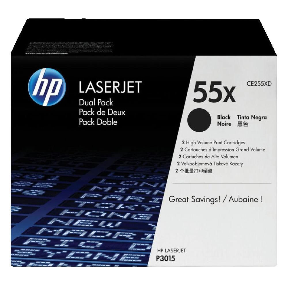 HP CE255XD Toner Doppelpack Noir