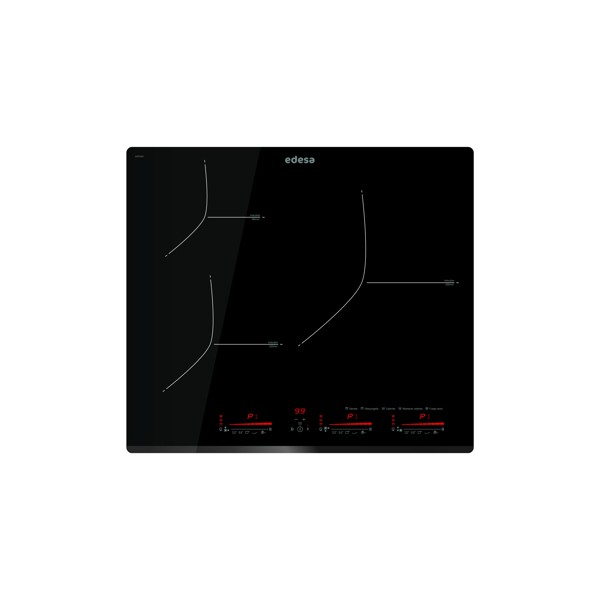 Edesa EIM-6330 B Negro Integrado 59 cm Con placa de inducción 3 zona(s)