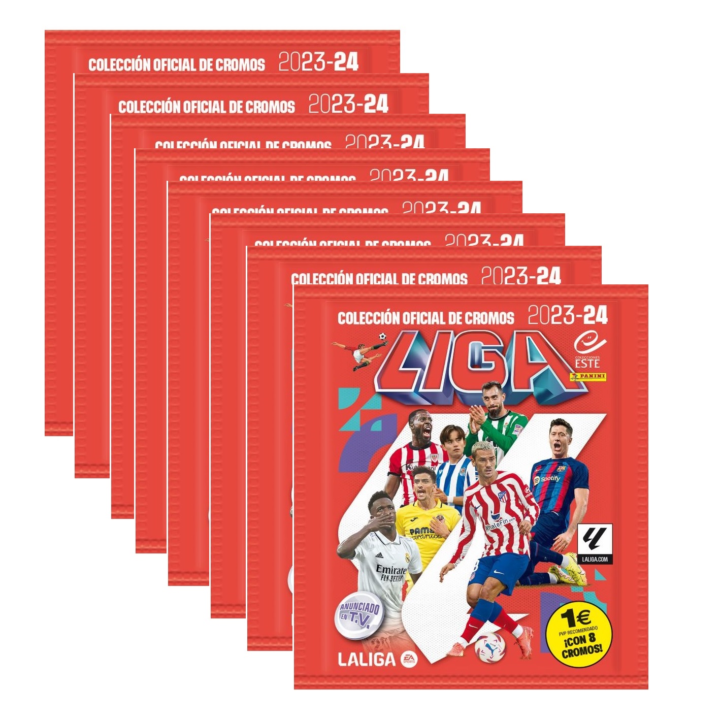 Panini Caja - Cartas Adrenalyn o Cromos para La Liga Este 2023-2024 -  Colección Oficial de Cromos (