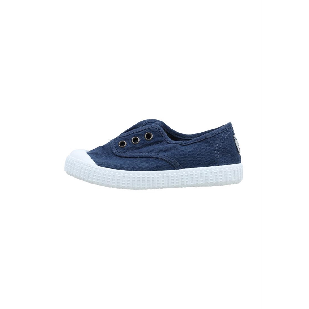 victoria INGLESA LONA ELÁSTICO DREC® Deportivas Planas Bebé - niño (hasta la talla 30) Azul