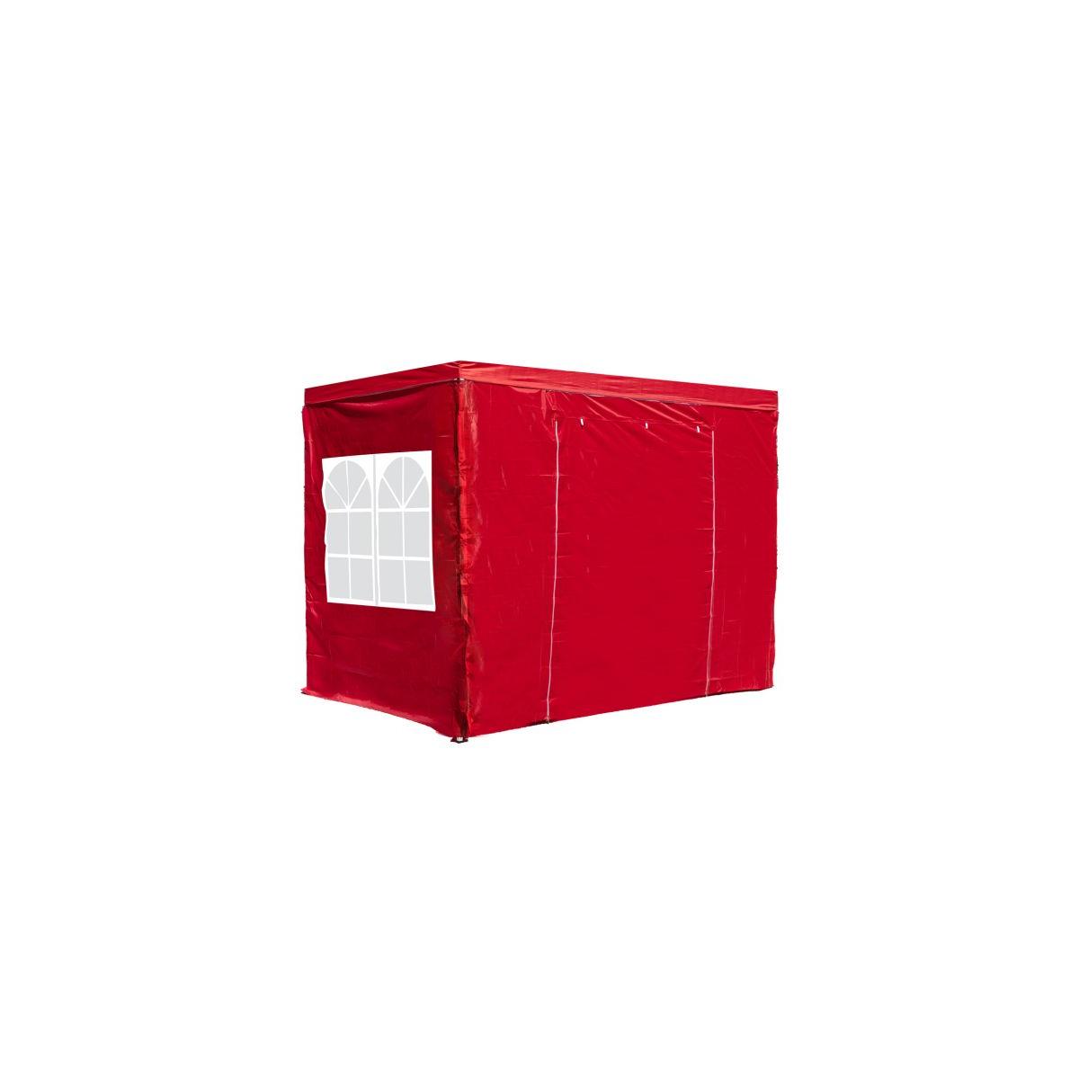 Regalos Miguel - Packs Laterales Carpas Plegables - Pack 4 Laterales para Carpas 2x2 Master 2L1V1P - Rojo