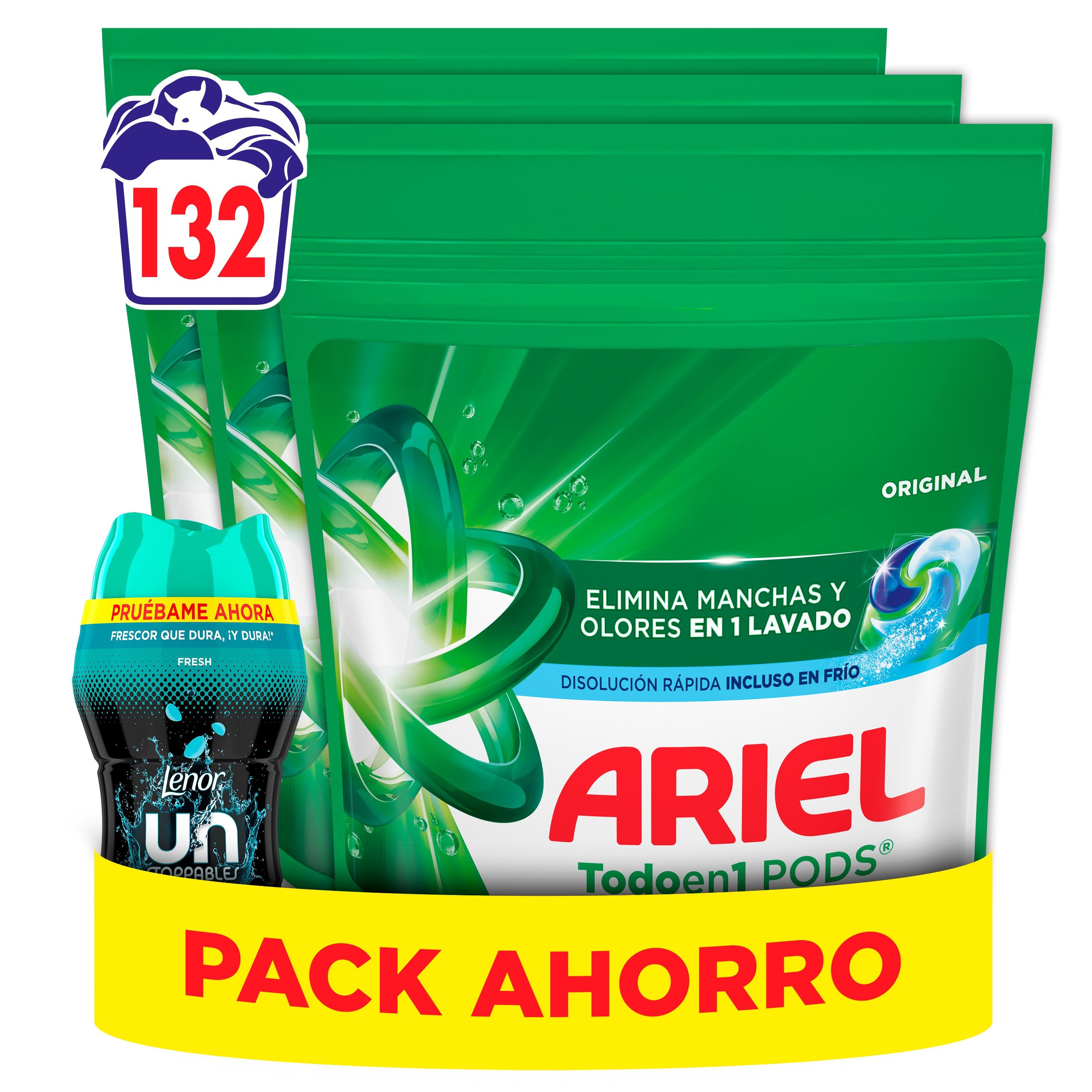 ARIEL Pods Original 132 o 105 Lavados + Perlas 150 gr