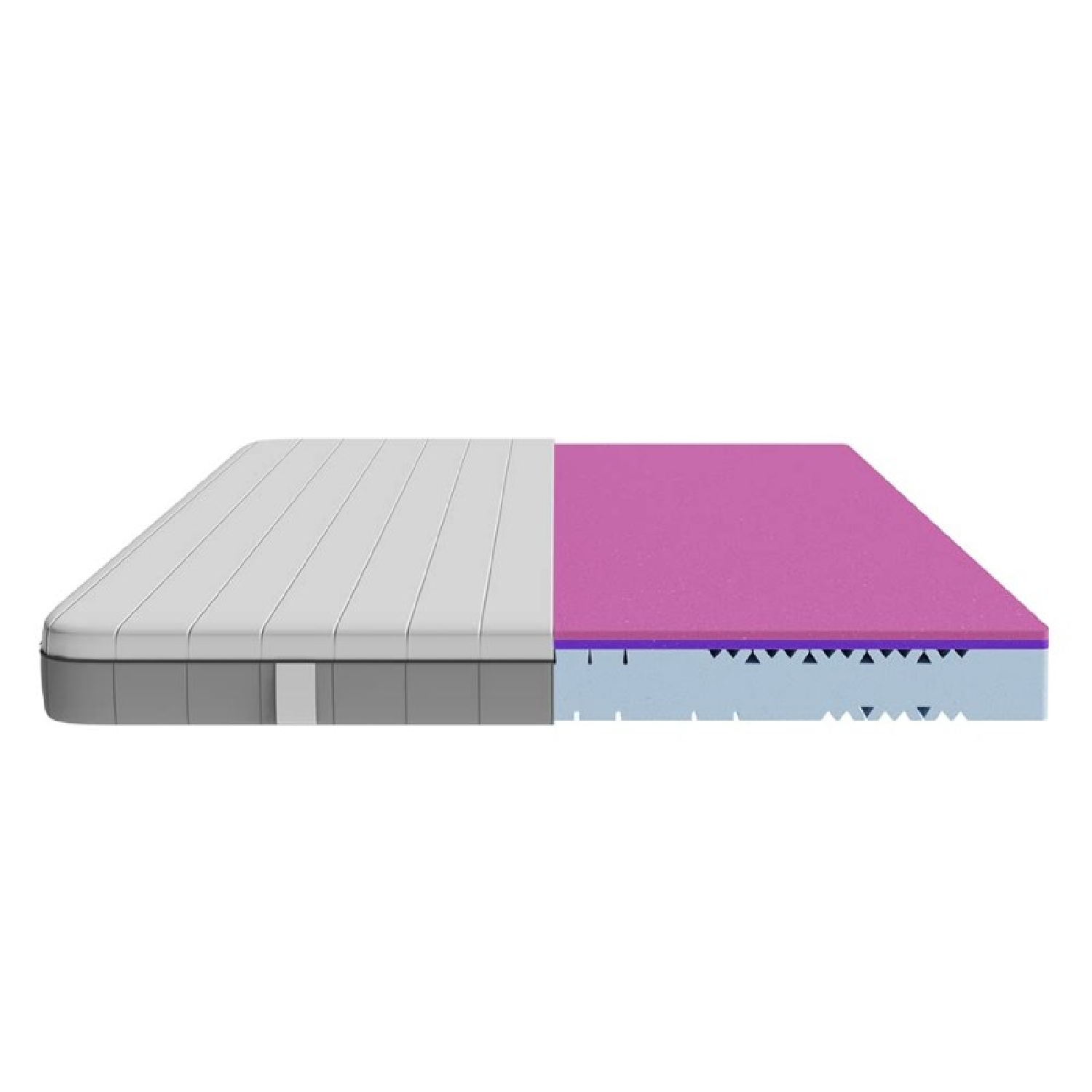 Cecotec Colchón Vicoelástico y Enfundable Flow Two 140x190. 3 Capas, Altura 21 cm, Firmeza Alta
