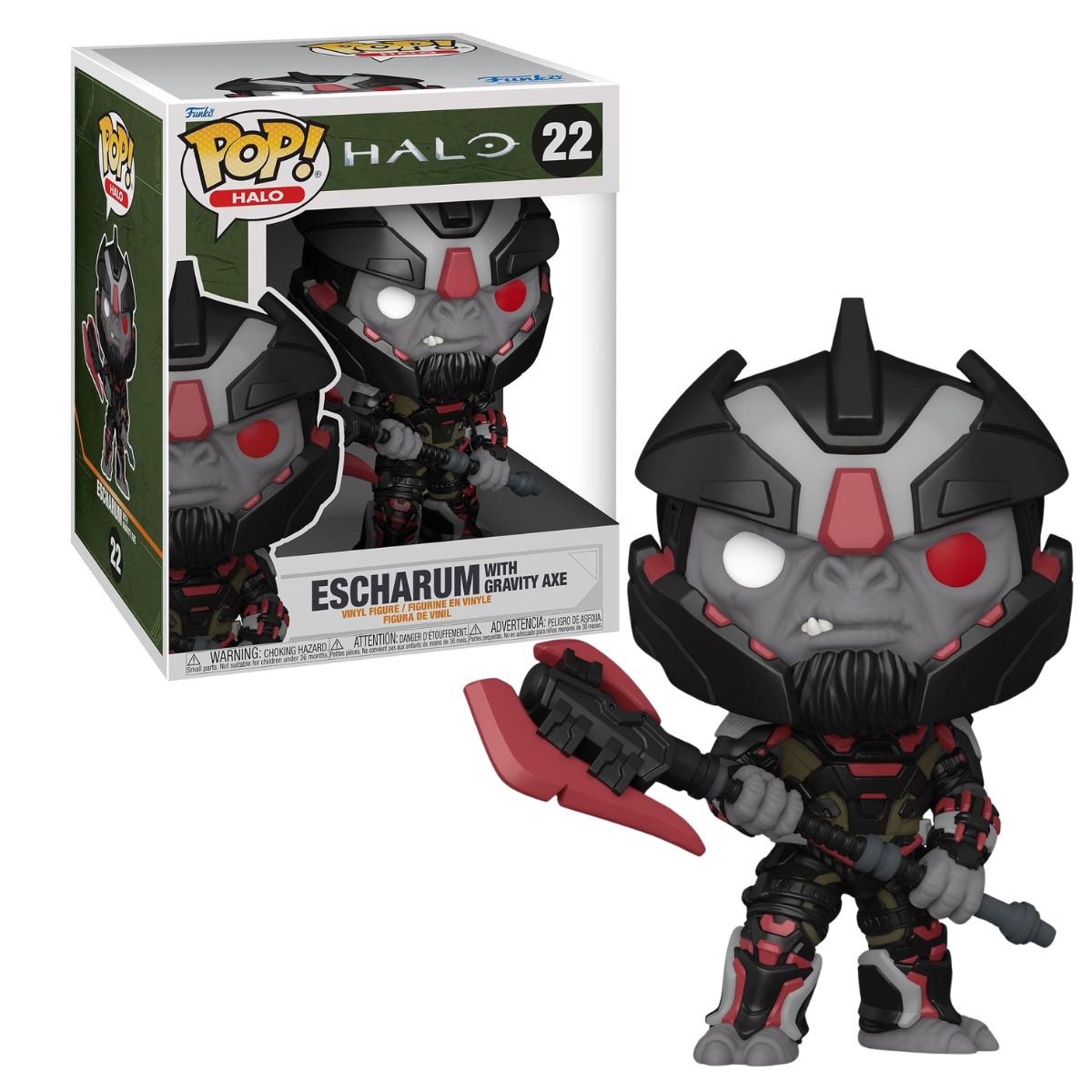 FUNKO POP! HALO - ESCHARUM CON MARTILLO GRAVITATORIO 15 CM, 59339, Nº22, TIENDA CON LICENCIA OFICIAL