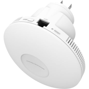 Grandstream gwn7660em punto de acceso mesh wi-fi 6 enchufable, 2x2 ax3000 de doble banda, con enchufe de alimentació n ca intercambiable, 1x gbe