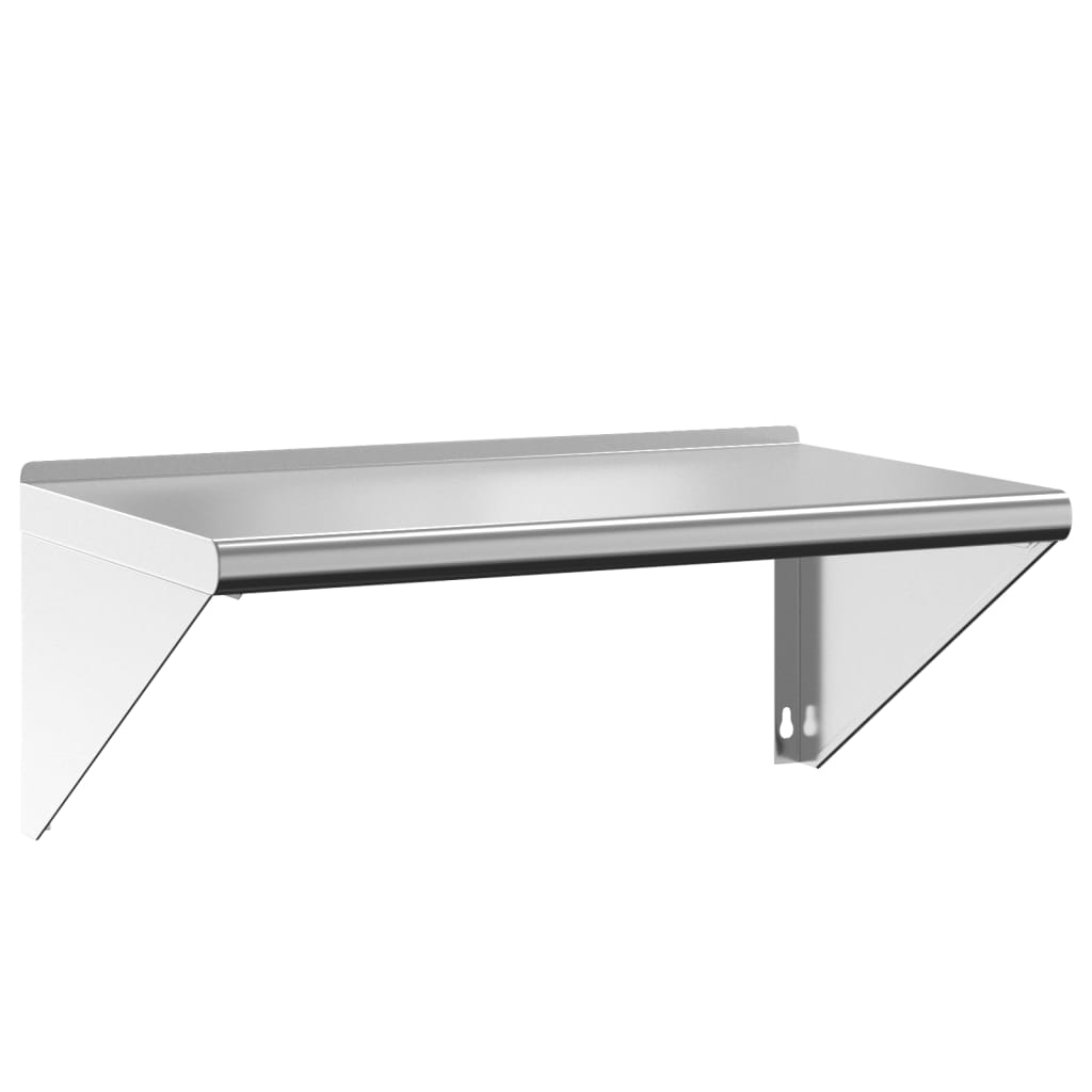 Vidaxl Estante de Pared de Acero Inoxidable Plateado 100 X 45 X 31 Cm