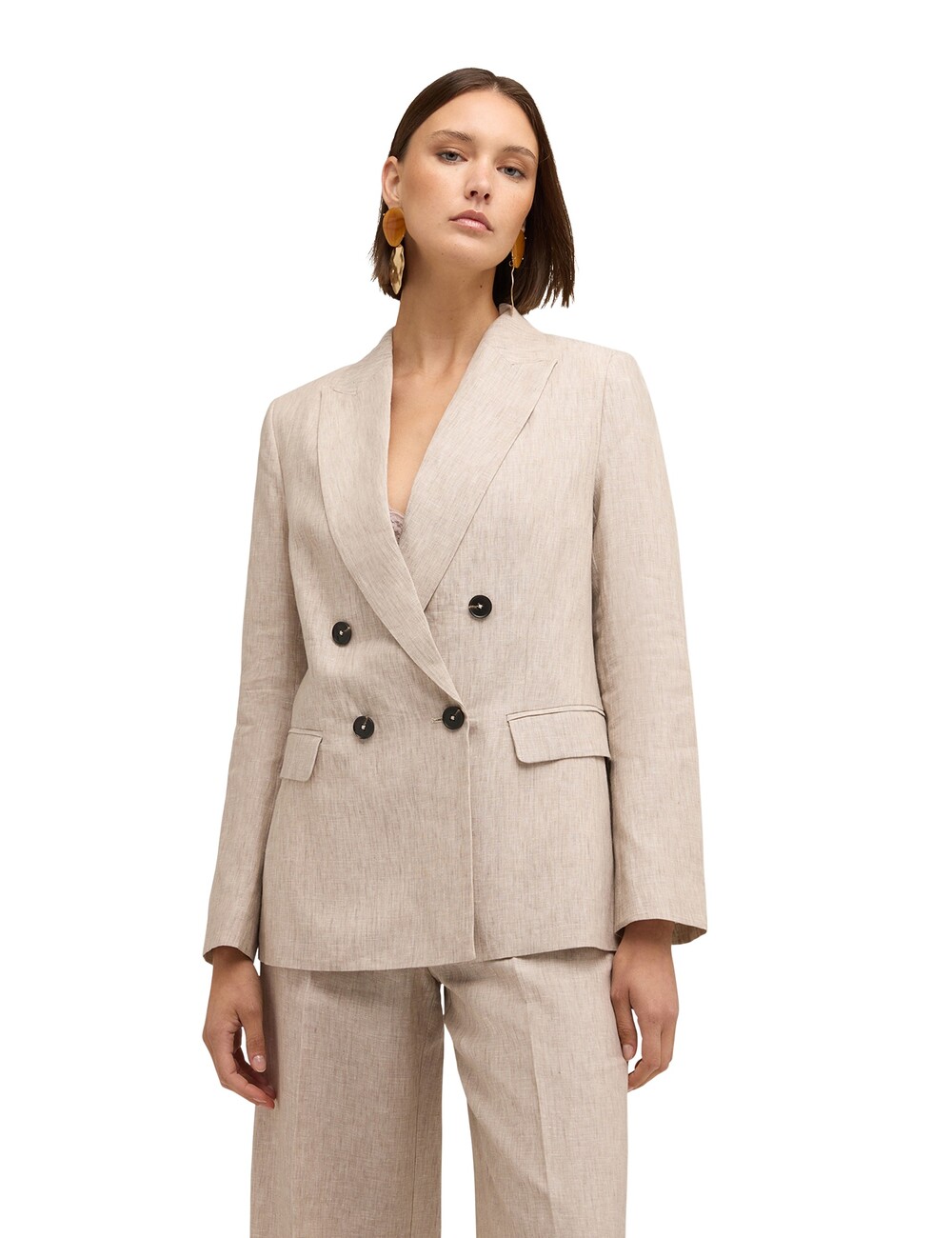 Motivi - Blazer cruzado de lino