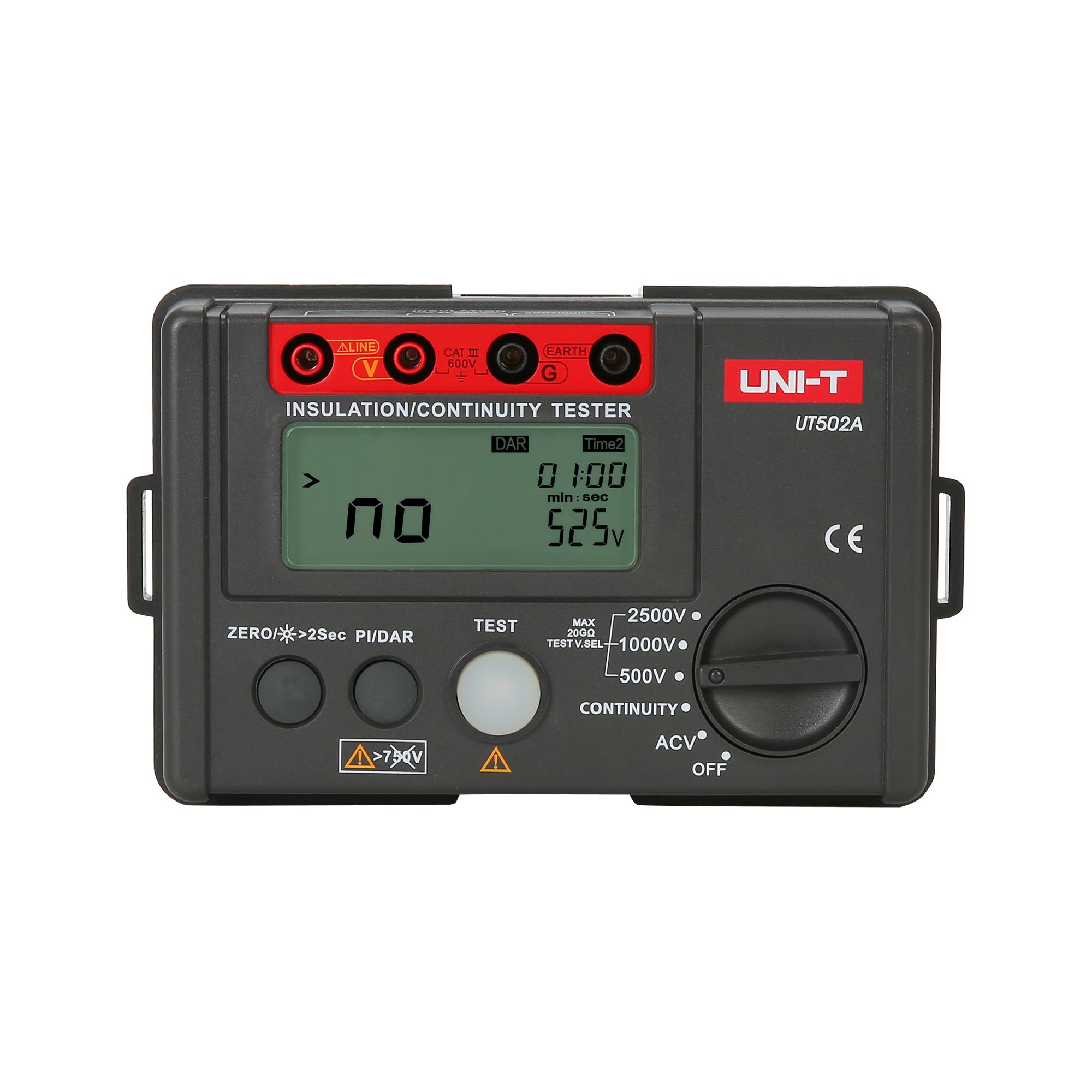 Medidor de resistencia de aislamiento Uni-T UT502A