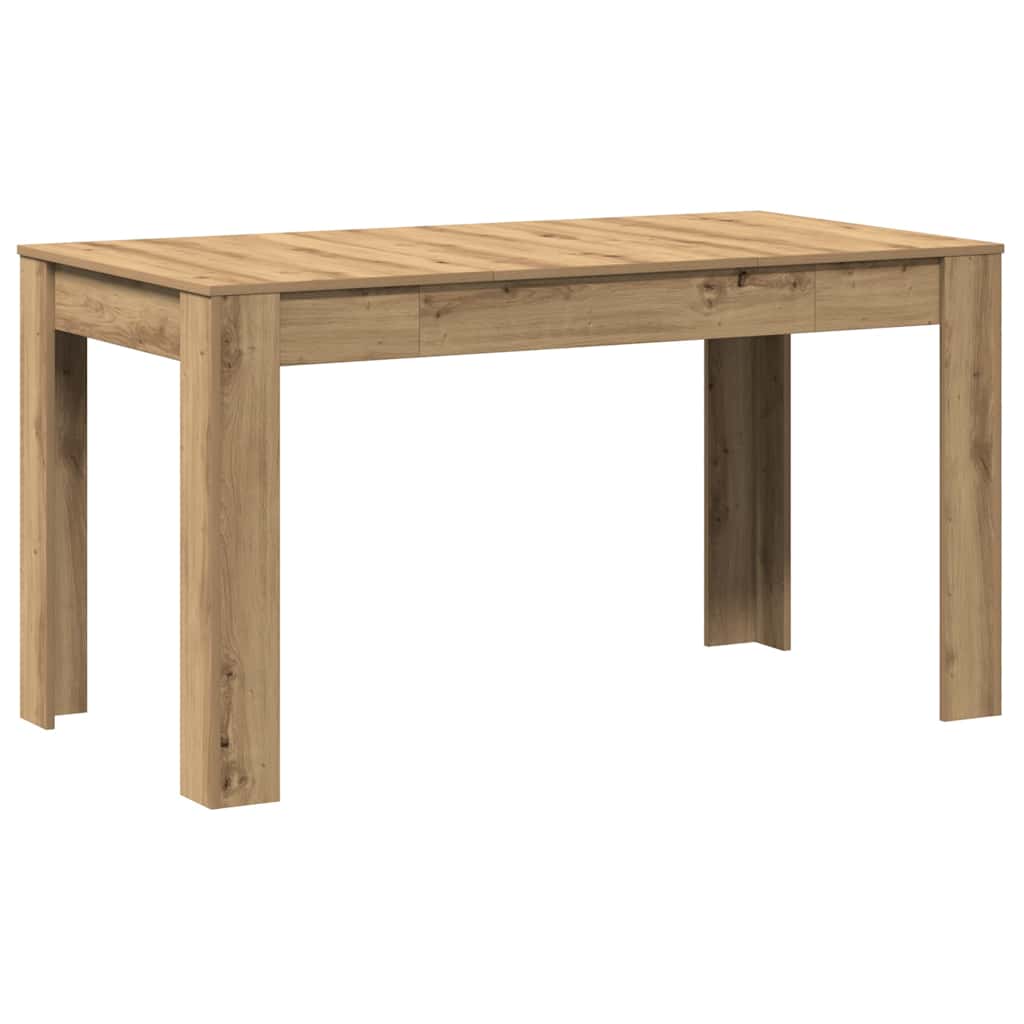 vidaXL Mesa de comedor madera ingeniería roble artisan 140x74,5x76 cm
