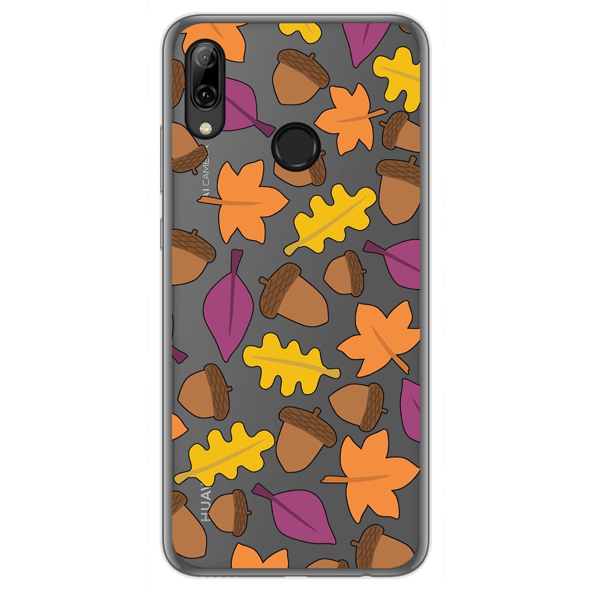 Tumundosmartphone Funda Gel Transparente para Huawei P Smart 2019 / Honor 10 Lite diseño Otoño Dibujos