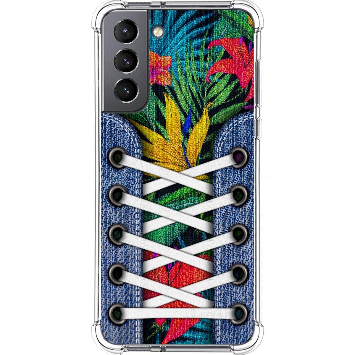 Tumundosmartphone Funda Silicona Antigolpes para Samsung Galaxy S21 5G diseño Zapatillas 12 Dibujos