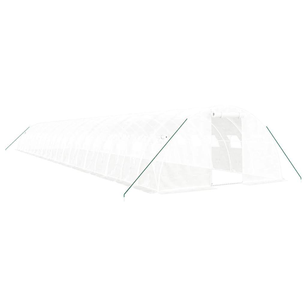 vidaXL Invernadero con estructura de acero blanco Multitalles