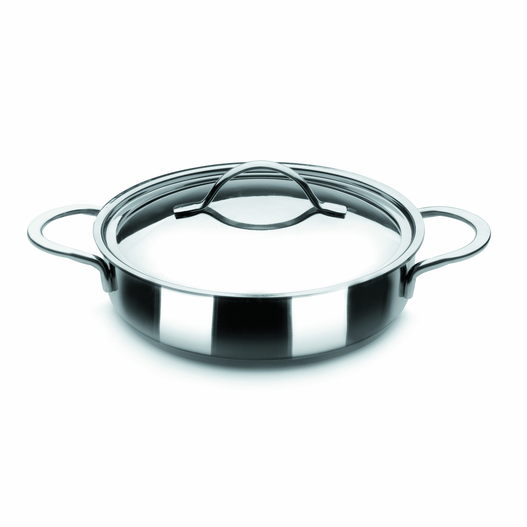 IBILI - Tartera con tapa noah, 32 cms, Acero inoxidable 18/10, Apta para induccion