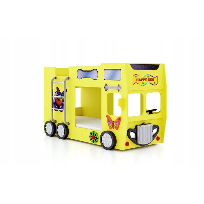 Cama Plastiko Happy Bus Yellow