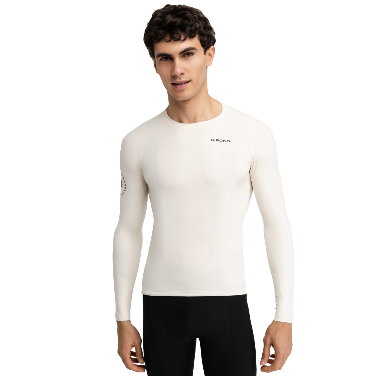 SIROKO - Maillot de Ciclismo sin cremallera Siroko M9 Scanuppia Black_