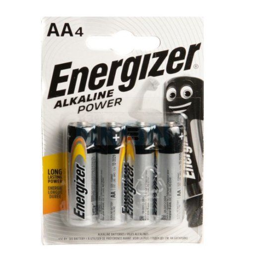 Energizer Alkaline Power Pilas AA LR6 Pack x4