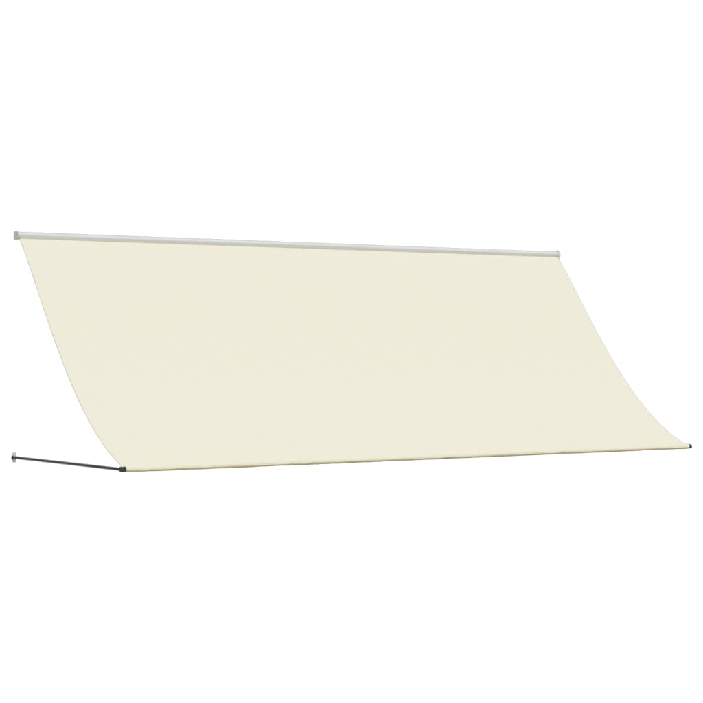 vidaXL Toldo retráctil de tela y acero crema 350x150 cm Protección Rayos UV para Terraza Patio Exterior Jardín