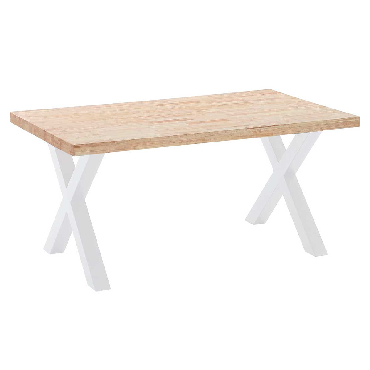 Mesa de comedor X-Loft rectangular diseño nórdico 76x160x90 cm Adec
