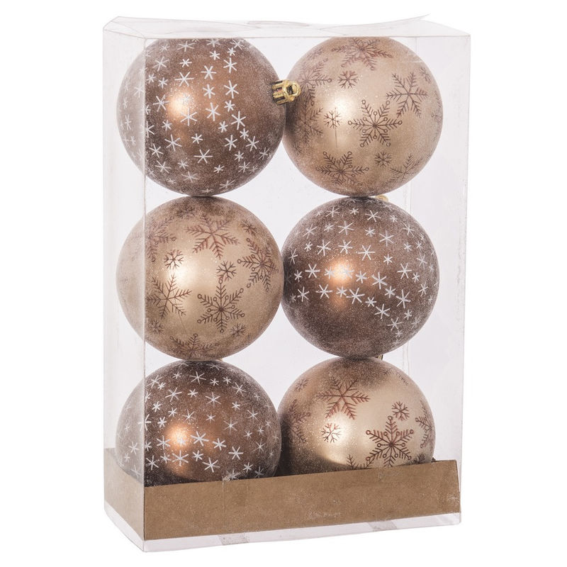 Gerimport Set 6 Bolas Navidad 8 Cm - Decoración Navideña