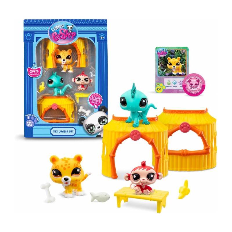 LITTLEST PETSHOP TIKI JUNGLE PLAYSET DE BANDAI